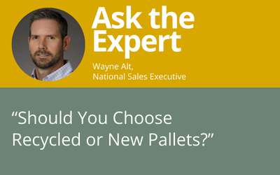 Ongweoweh National Sales Executive, Wayne Alt, writes about the pros and cons of recycled pallets relative to buying new pallets.